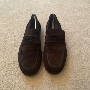 Salvatore Ferragamo moccasins brown suede